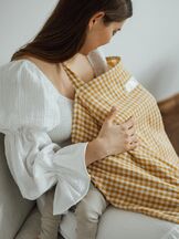 Imetyssuoja Tisu Mustard Gingham