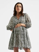 Imetysmekko Cali Nursing Dress Olive / White
