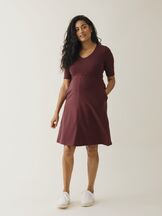 Imetysmekko A dress mid-sleeve Port Red