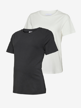 Äitiyspaita Mia 2-pack Black / White