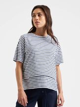 Imetys t-paita raidallinen Claudette White / ink