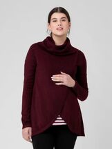 Imetysneule Cowl Neck Maroon