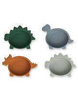 Silikoninen kulho Iggy 4-pack Dino Blue multi mix