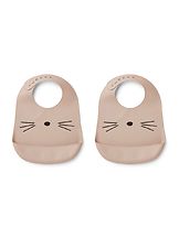 Ruokalappu Tilda Cat Rose 2-pack