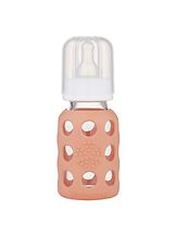 Lasinen tuttipullo silikonihupulla 120ml Cantaloup
