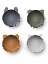 Silikoninen kulho Iggy 4-pack Blue mix