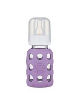 Lasinen tuttipullo silikonihupulla 120ml Lavender