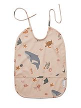 Ruokalappu Lai bib Sea creature Rose mix