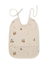 Ruokalappu Lai bib Peach Sandy