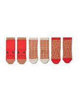Vauvan sukat Silas Apple red multi mix 3-pack