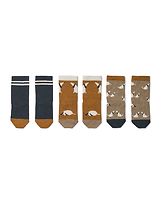 Vauvan sukat Silas 3-pack Dog oat mix