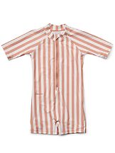 Uimapuku Max Stripe dusty coral creme UPF 50+