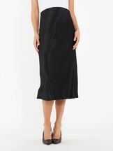 Äitiyshame Crystal Satin Skirt Black