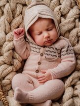 Potkupuku merino Jacquard You are so kind Pink