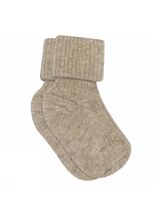 Vauvan sukat Cotton Rib Light Brown Melange