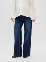 Äitiysfarkut Malaga Wideleg jeans Dark Blue Denim