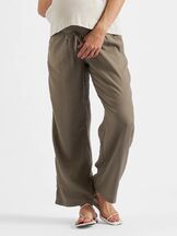 Äitiyshousut Indi Wide leg Olive