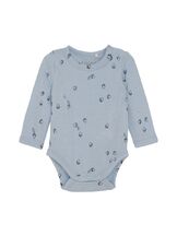 Vauvan body merino / silk Blue fog