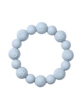 Purulelu Teething Ring Beaded Baby Blue