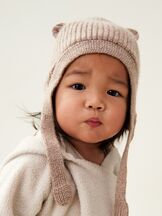 Vauvan myssy villaa Aviana Baby Bonnet Oat Melange