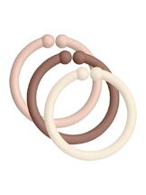 Kiinnitysrengas Bibs Loops 12-pack Blush