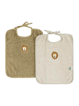 Ruokalappu Aura Lion Organic Cotton 2-pack