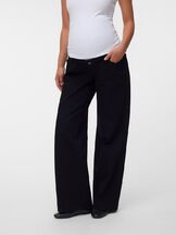 Äitiysfarkut Malaga Wideleg jeans Black