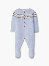 Potkupuku merino Jacquard You are so kind Blue