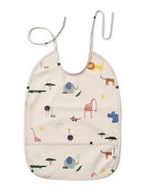 Ruokalappu Lai bib Safari Sandy mix