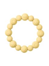 Purulelu Teething Ring Beaded Pale Butter