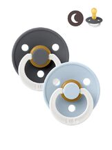 Tutti 2-pack GLOW Iron / Baby blue pyöreä/luonnonk