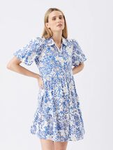Imetysmekko Nahla Linen Dress Royal