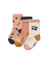 Vauvan sukat Silas 3-pack Berry / Pale Tuscany