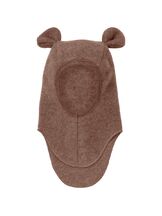Kypärämyssy Balaclava ears wool fleece Brown mel.