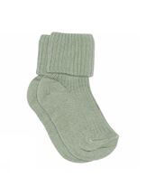 Vauvan sukat Cotton Rib Granite Green