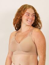 Imetysliivit Tiramisu Seamless Nursing Bra Beige