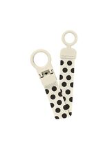 Tuttinauha Loop Clip Polka Ivory Black