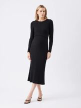 Imetysmekko Eden Rib Black