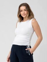 Äitiystoppi Jodie Rushed Rib White