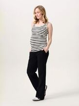 Äitiyshousut Sari Wide Leg Sweat Pants Black