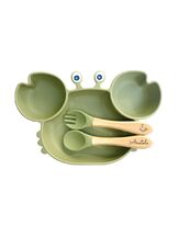 Vauvan lautanen & aterimet setti Rapu Olive