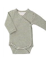Kietaisubody raidallinen Moss / Offwhite