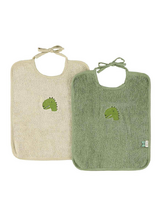 Ruokalappu Aura Dino Organic Cotton 2-pack