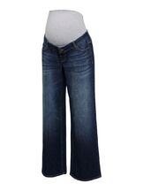 Äitiysfarkut Malaga Wideleg jeans Dark Blue Denim
