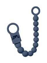 Tuttinauha Pacifier Clip Beaded silicone Steek Blu