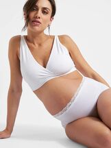 Alushousut Organic Cotton Full Briefs White