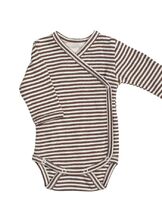 Kietaisubody raidallinen Chestnut / Offwhite