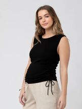 Äitiystoppi Jodie Rushed Rib Black