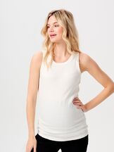 Äitiystoppi Kaysa Rib tanktop Cream