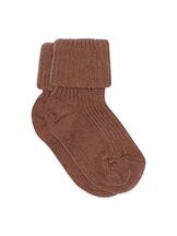 Vauvan sukat Cotton Rib Brown Sienna
